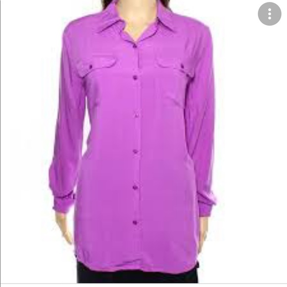 Lauren Ralph Lauren Tops - Lauren Ralph Lauren purple button down business casual blouse size large